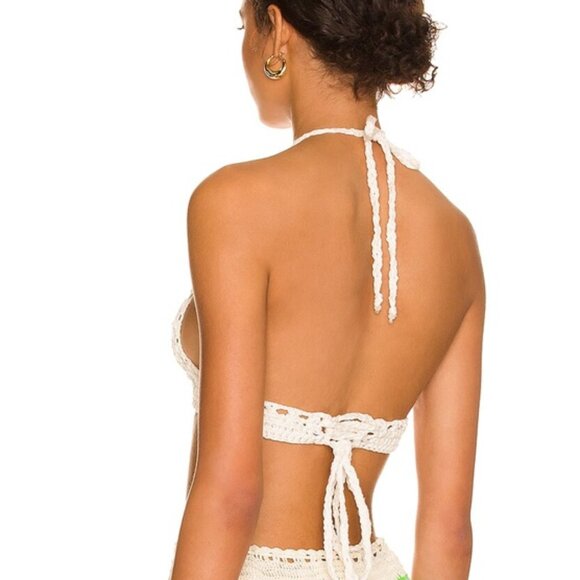 Alix Pinho Cenote Cropped Crochet top - Picture 2 of 5